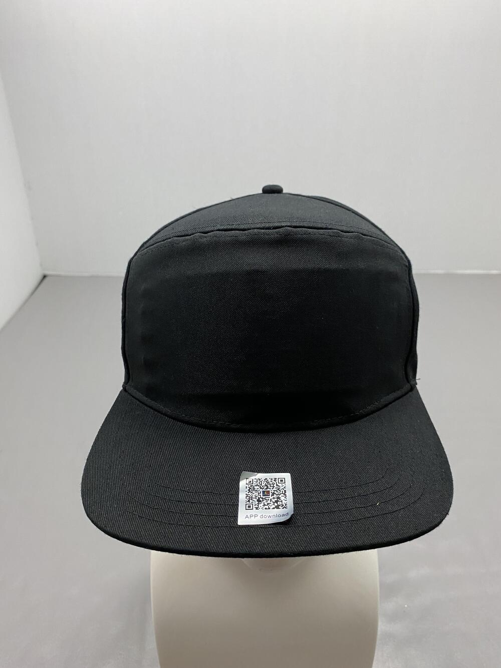 Light Up Hat Cap Snap Back One Size Black Adjustable Programmable Rechargeable